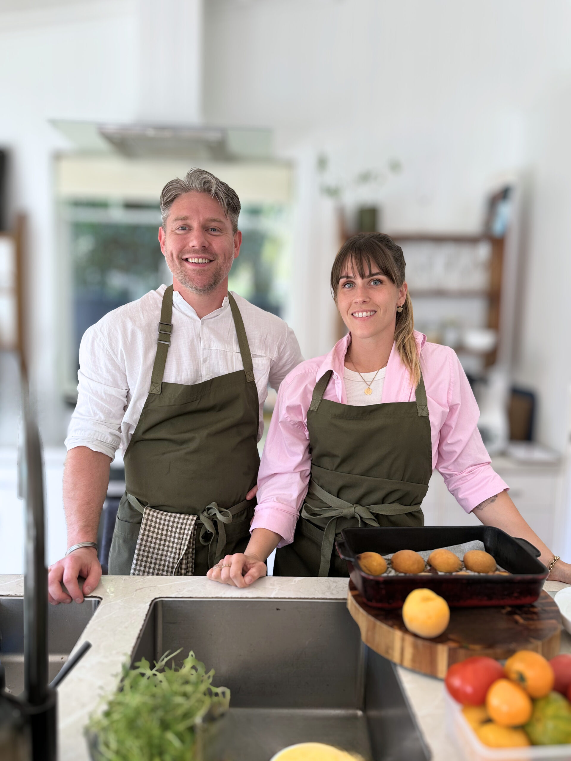 Jake and Abi in the kitchen